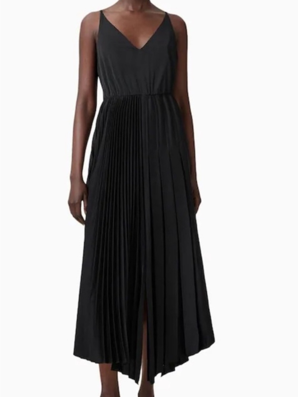 All Saints  Jax T Black Pleated Dress